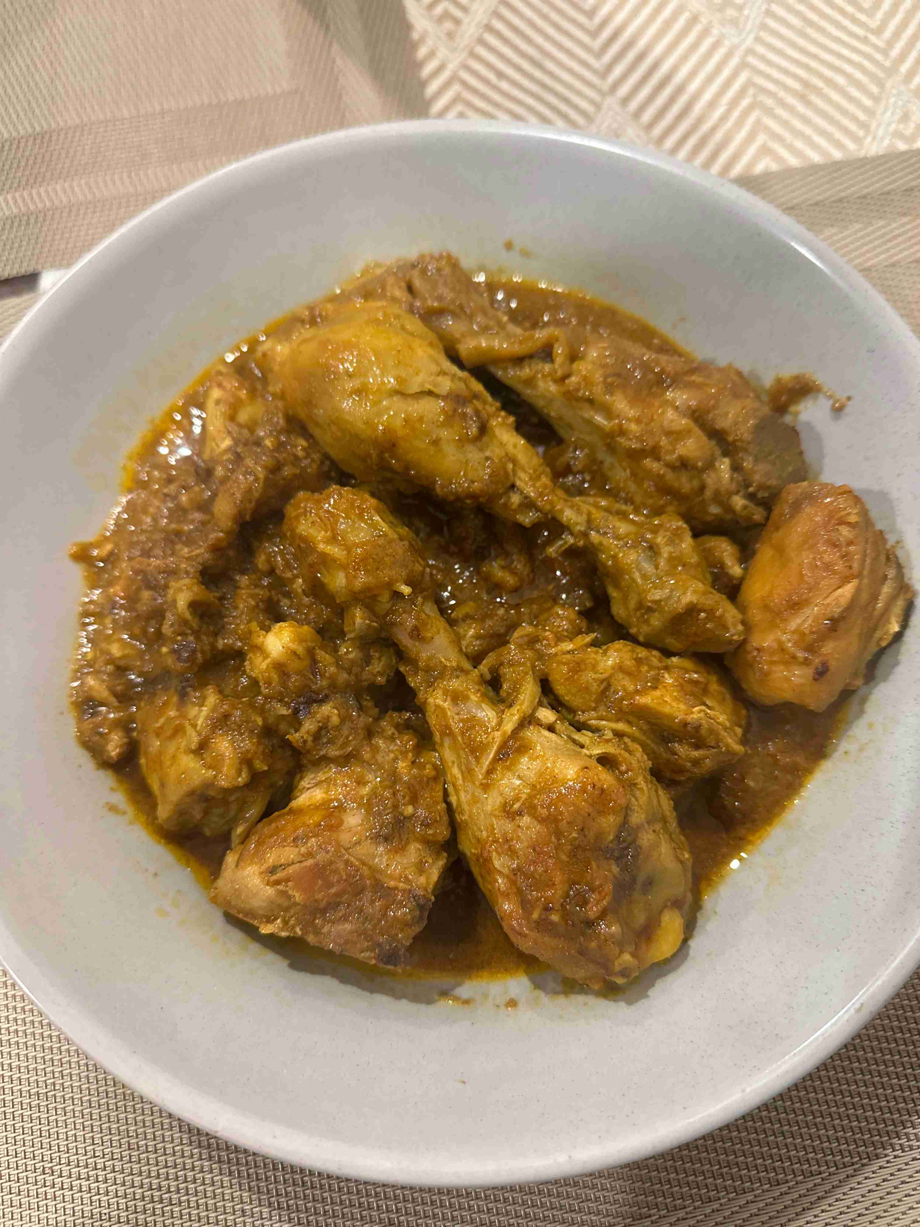 Chicken curry for 1 person